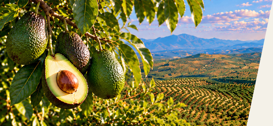 Avocats et paysages d’Andalousie